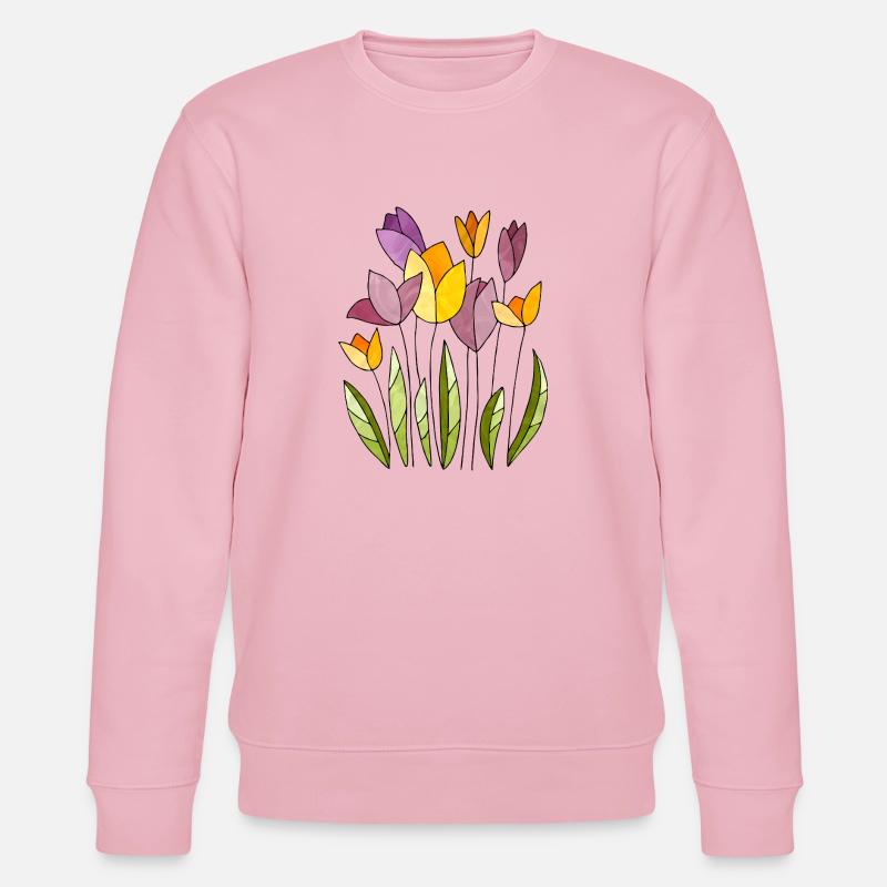 Fleur - Sweat bio CHANGER Stanley/Stella Unisexe - rose pâle