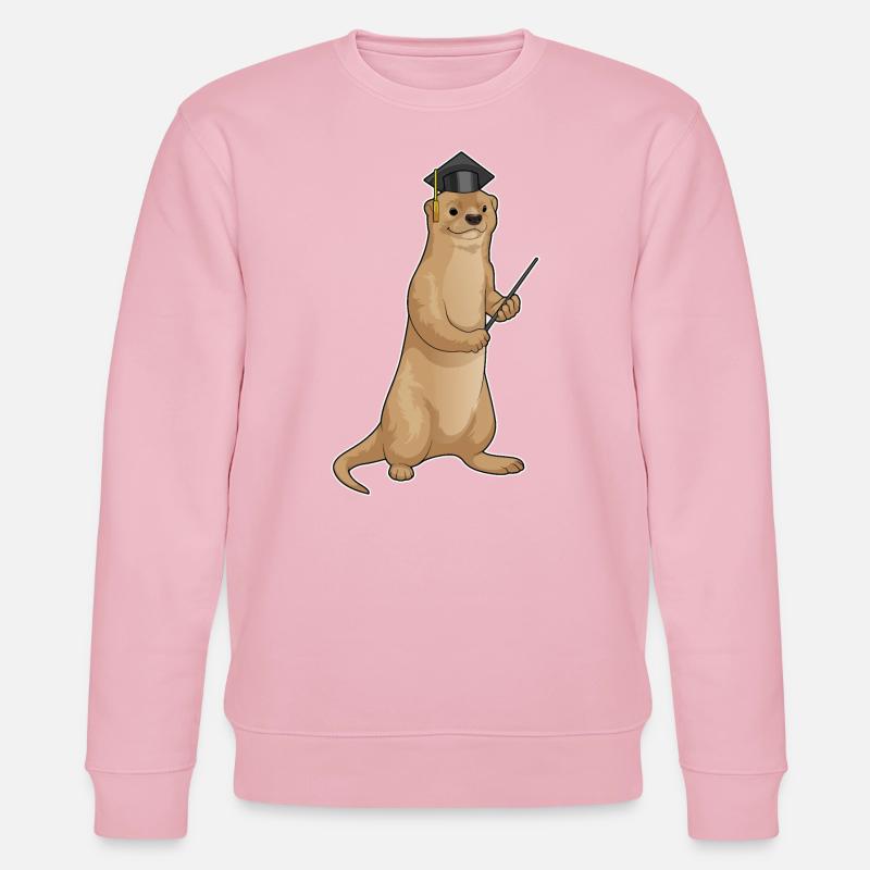 Cylindre du professeur Otter - Sweat bio CHANGER Stanley/Stella Unisexe - rose pâle
