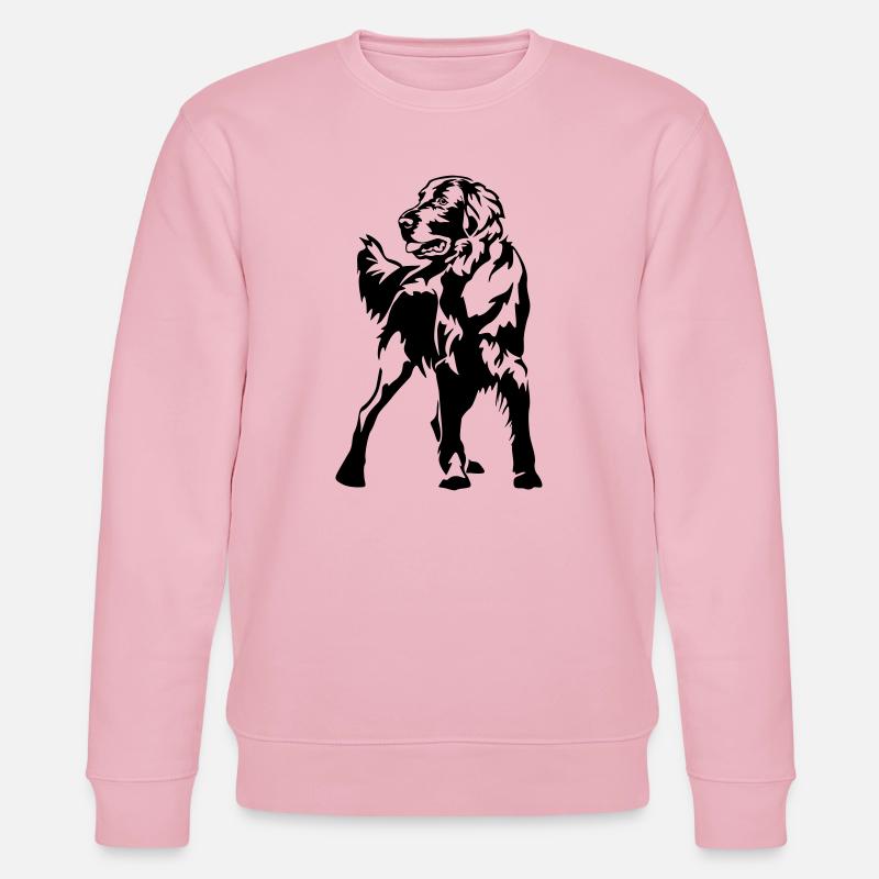 Flat-coated Retriever - Stanley/Stella Unisex Bio-Sweatshirt CHANGER  - Hellrosa