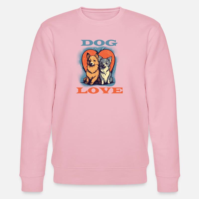 Amour de chien - Sweat bio CHANGER Stanley/Stella Unisexe - rose pâle