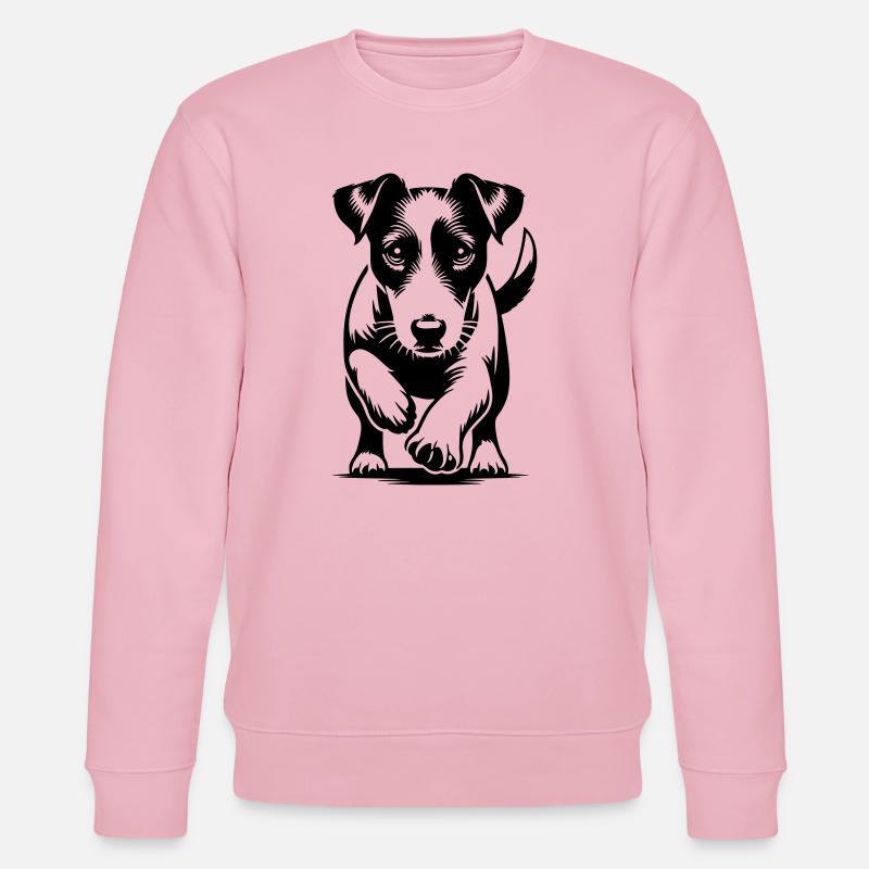 Jack Russell Terrier - Sweat bio CHANGER Stanley/Stella Unisexe - rose pâle