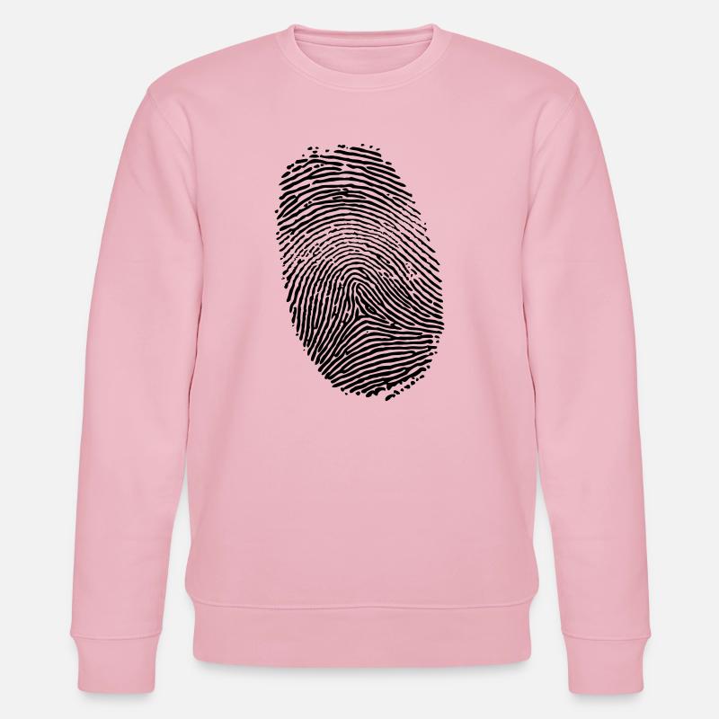 Empreinte digitale - Sweat bio CHANGER Stanley/Stella Unisexe - rose pâle