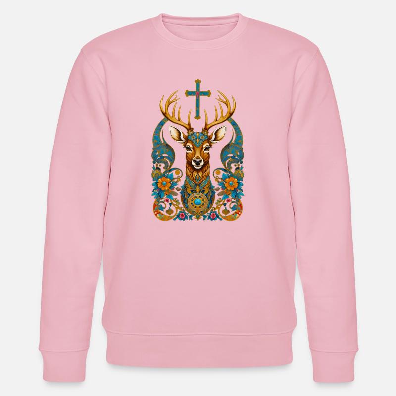 Cerf - Sweat bio CHANGER Stanley/Stella Unisexe - rose pâle