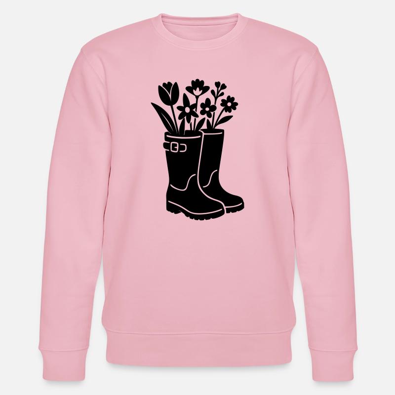 Bottes de printemps avec des fleurs - Sweat bio CHANGER Stanley/Stella Unisexe - rose pâle