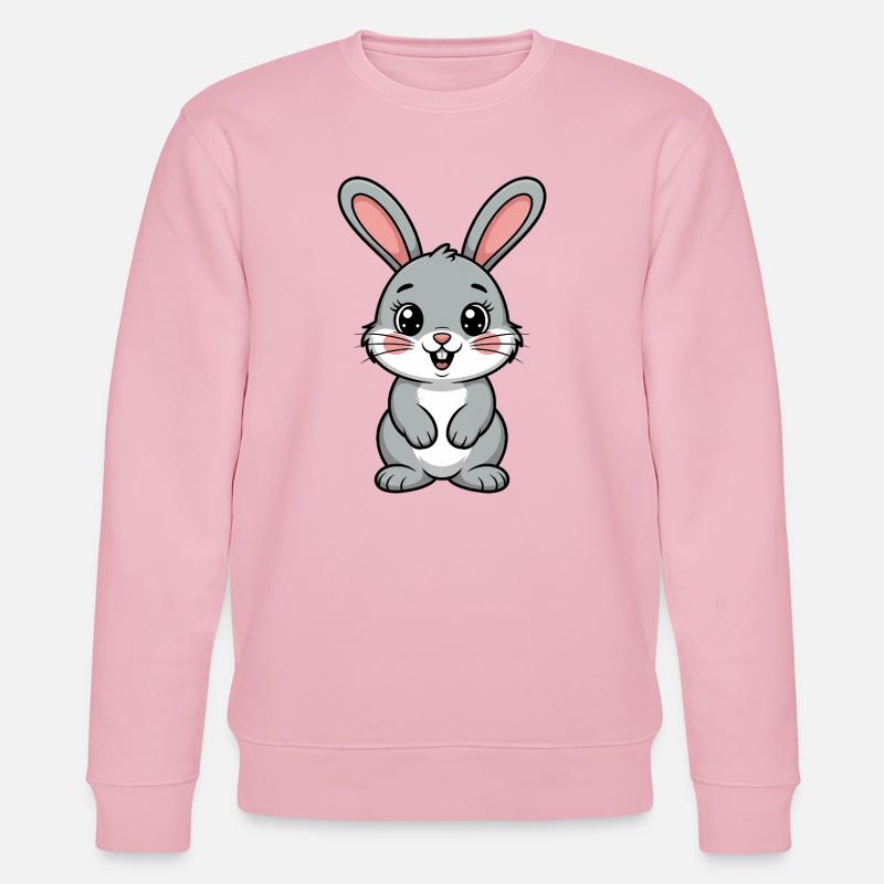 Hase - Stanley/Stella Unisex Bio-Sweatshirt CHANGER  - Hellrosa