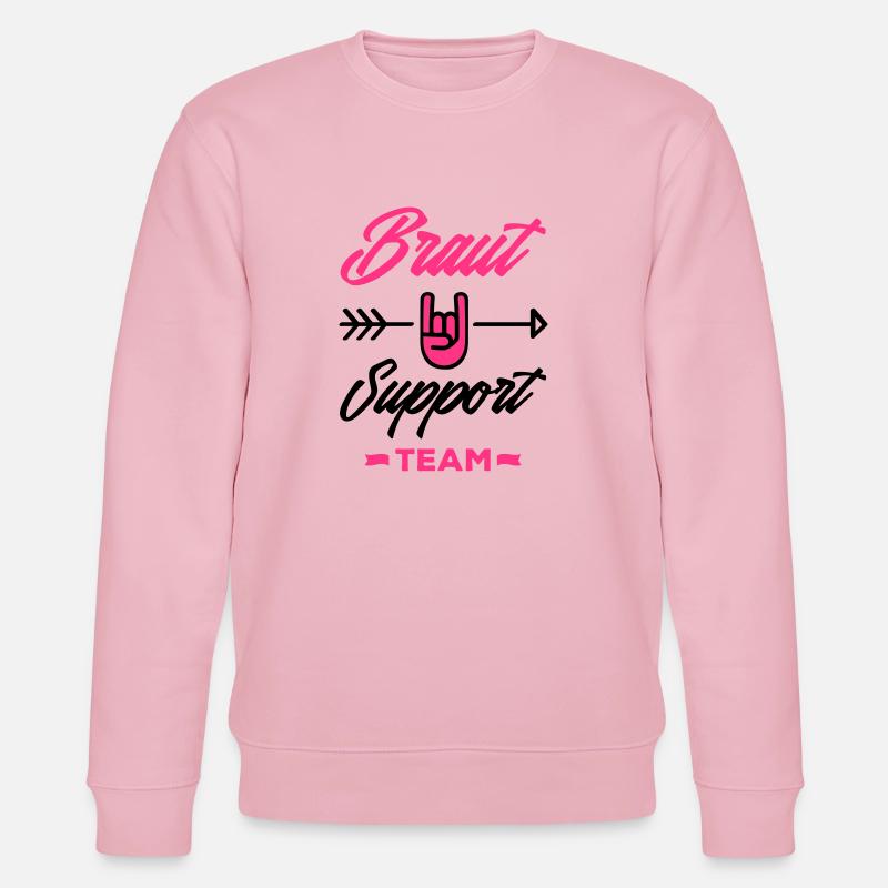 braut support team - Stanley/Stella Unisex Bio-Sweatshirt CHANGER  - Hellrosa