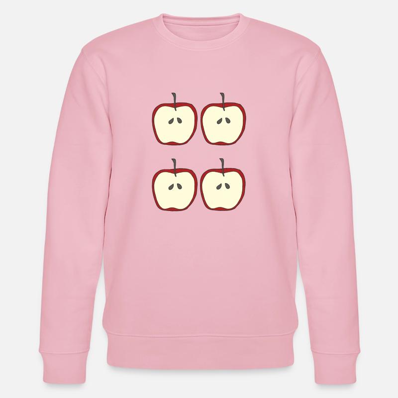 apfel 4fach - Stanley/Stella Unisex Bio-Sweatshirt CHANGER  - Hellrosa