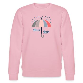Bonjour la pluie - Sweat bio CHANGER Stanley/Stella Unisexe - rose pâle - Devant - Jaron (178cm) & Liana (172cm)