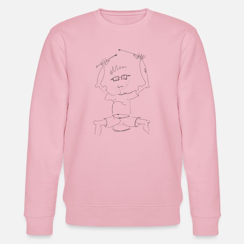 Drumnerd - Stanley/Stella Unisex Bio-Sweatshirt CHANGER  - Hellrosa