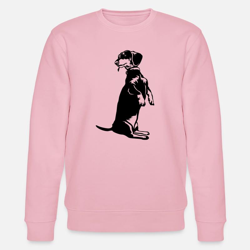 Dackel - Stanley/Stella Unisex Bio-Sweatshirt CHANGER  - Hellrosa