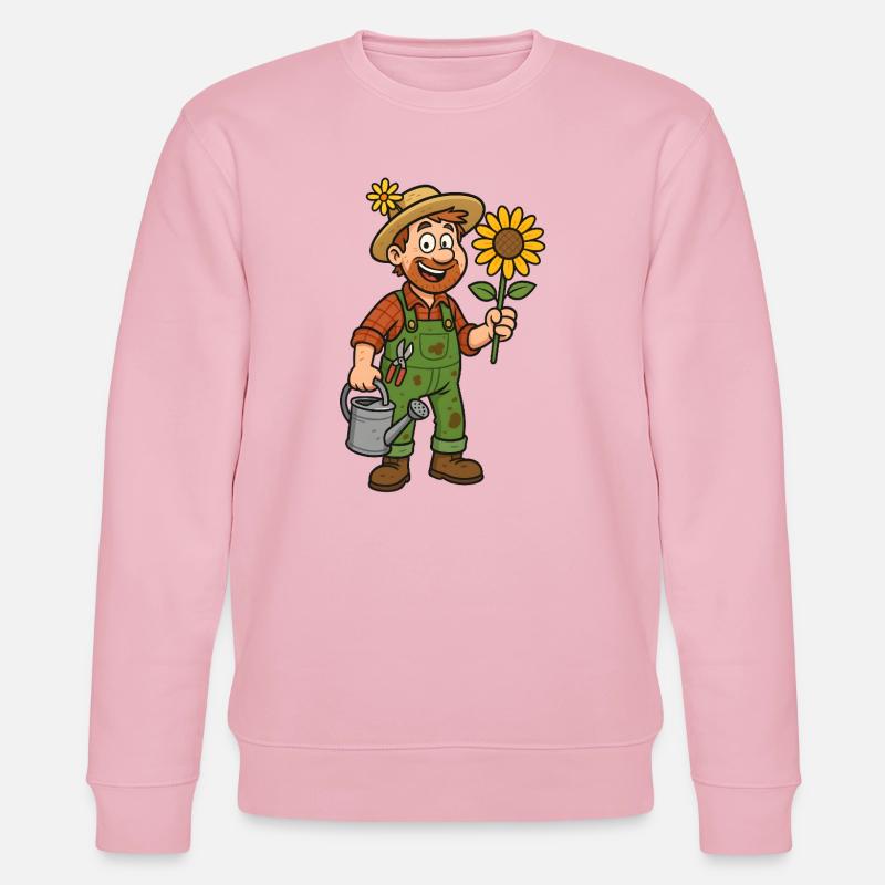 Gärtner - Stanley/Stella Unisex Bio-Sweatshirt CHANGER  - Hellrosa