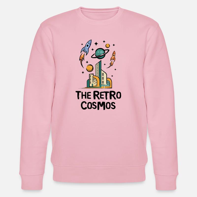 Future City mit Raketen - Stanley/Stella Unisex Bio-Sweatshirt CHANGER - Hellrosa