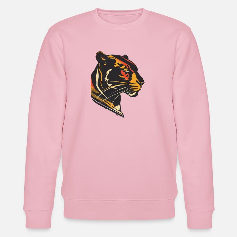Elegante Panther Silhouette Design - Stanley/Stella Unisex Bio-Sweatshirt CHANGER  - Hellrosa