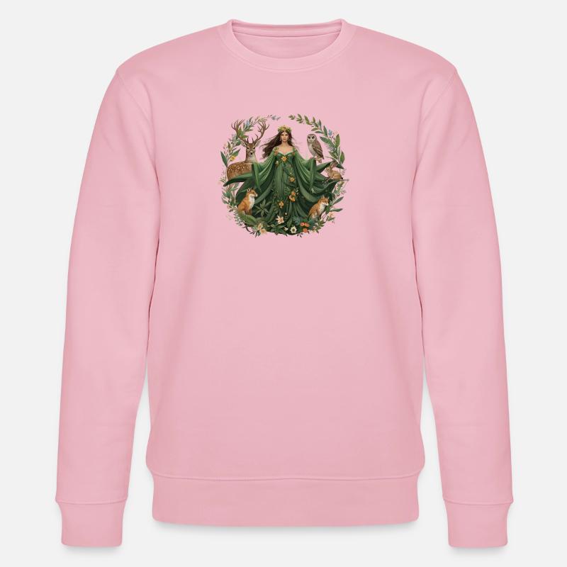 Mutter Natur - Stanley/Stella Unisex Bio-Sweatshirt CHANGER  - Hellrosa