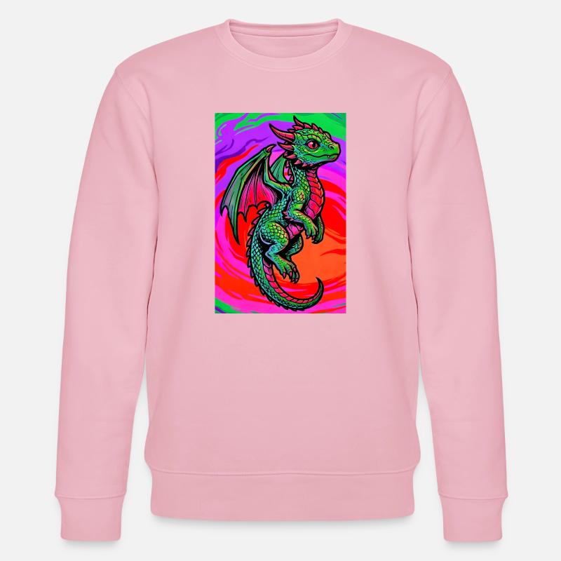 Drache - Stanley/Stella Unisex Bio-Sweatshirt CHANGER  - Hellrosa