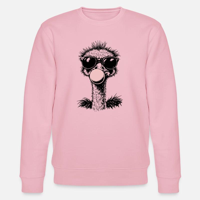 Cooler Strauß blast Kaugummi - Stanley/Stella Unisex Bio-Sweatshirt CHANGER  - Hellrosa