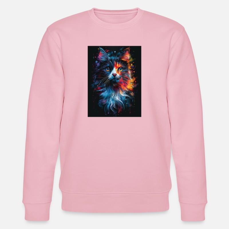 Cat_01 - Stanley/Stella Unisex Bio-Sweatshirt CHANGER - Hellrosa