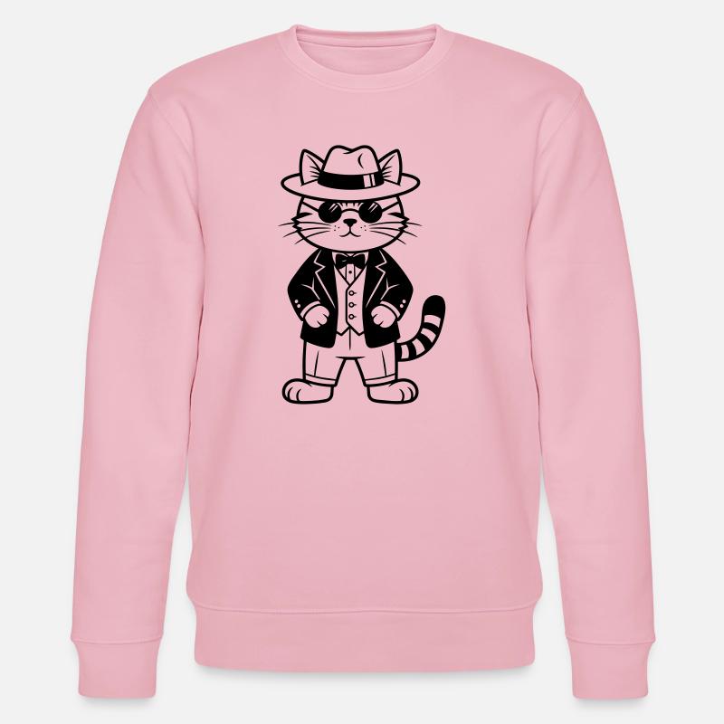 Cat Mafia - Sweat bio CHANGER Stanley/Stella Unisexe - rose pâle