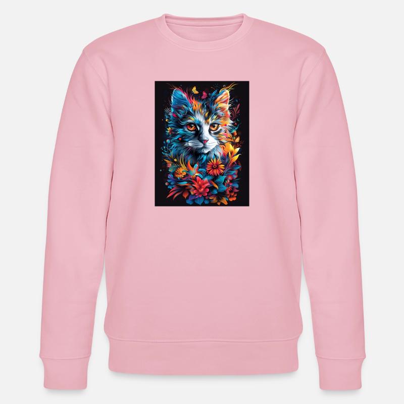 Cat_04 - Stanley/Stella Unisex Bio-Sweatshirt CHANGER - Hellrosa