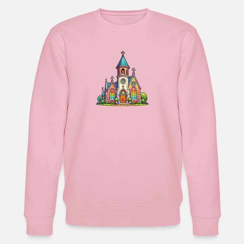Kirche - Stanley/Stella Unisex Bio-Sweatshirt CHANGER  - Hellrosa