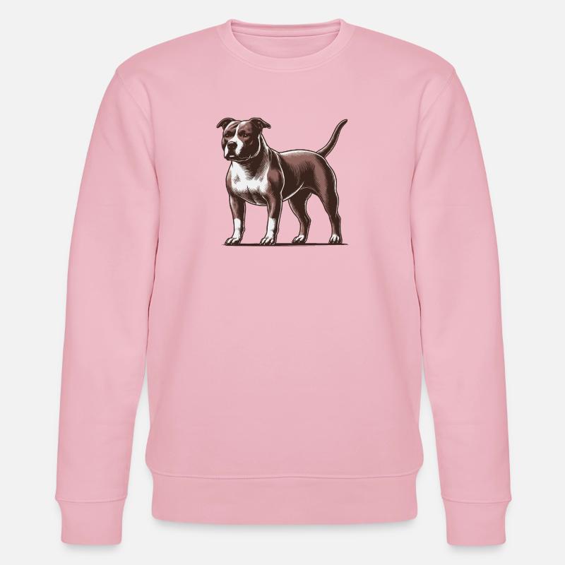 Pitbull - Stanley/Stella Unisex Bio-Sweatshirt CHANGER  - Hellrosa