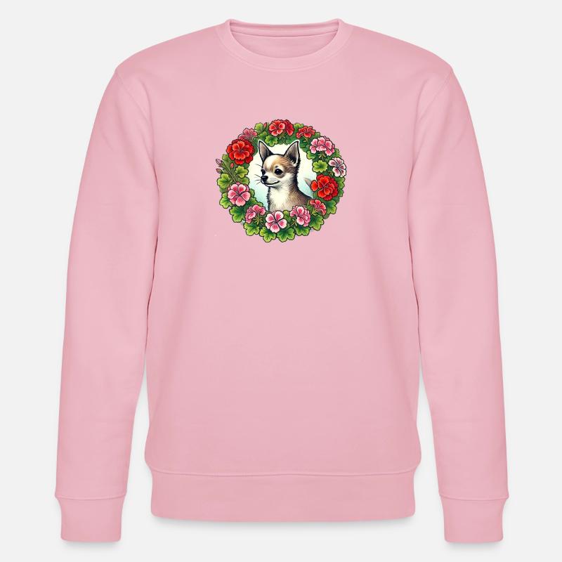 Chihuahua - Stanley/Stella Unisex Bio-Sweatshirt CHANGER  - Hellrosa