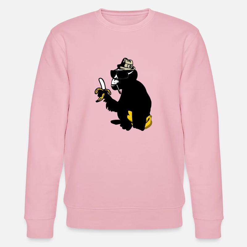 gorilla - Stanley/Stella Unisex Bio-Sweatshirt CHANGER  - Hellrosa