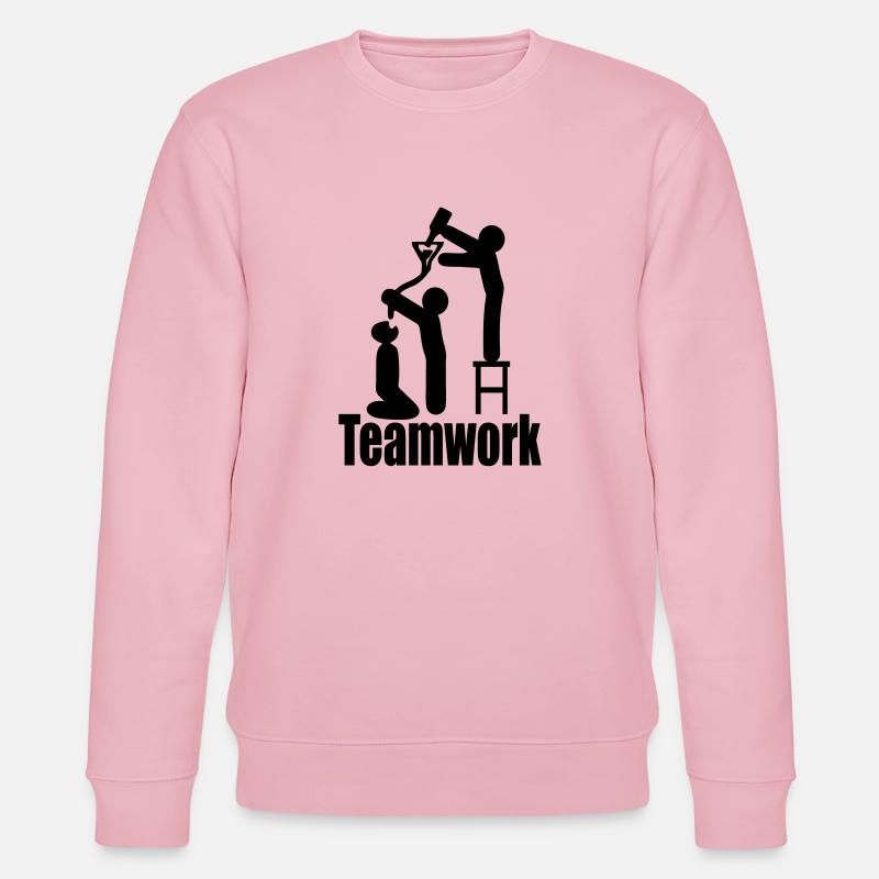 travail d'équipe - Sweat bio CHANGER Stanley/Stella Unisexe - rose pâle