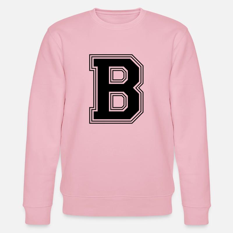 B_Buchstabe_B_(w31) - Stanley/Stella Unisex Bio-Sweatshirt CHANGER  - Hellrosa