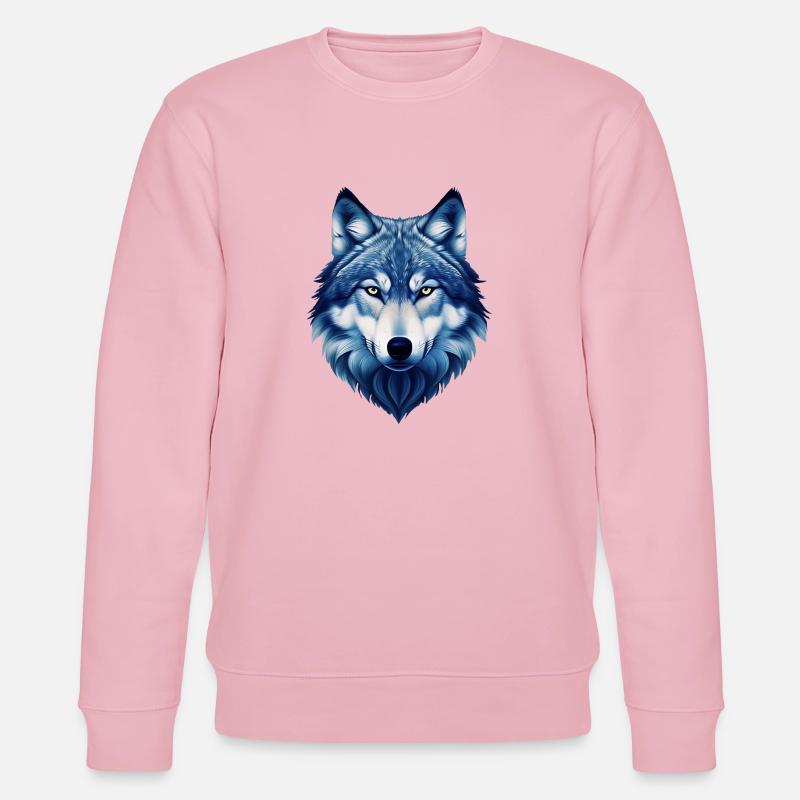 Wolf - Stanley/Stella CHANGER Unisex Organic Sweatshirt - cotton pink