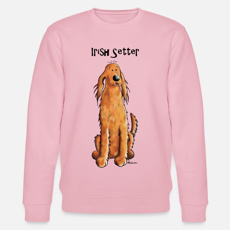 Happy Irish Setter - Stanley/Stella Unisex Bio-Sweatshirt CHANGER  - Hellrosa