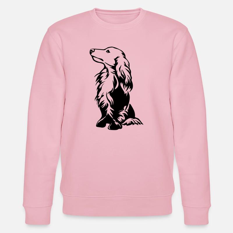 Dackel - Stanley/Stella Unisex Bio-Sweatshirt CHANGER  - Hellrosa