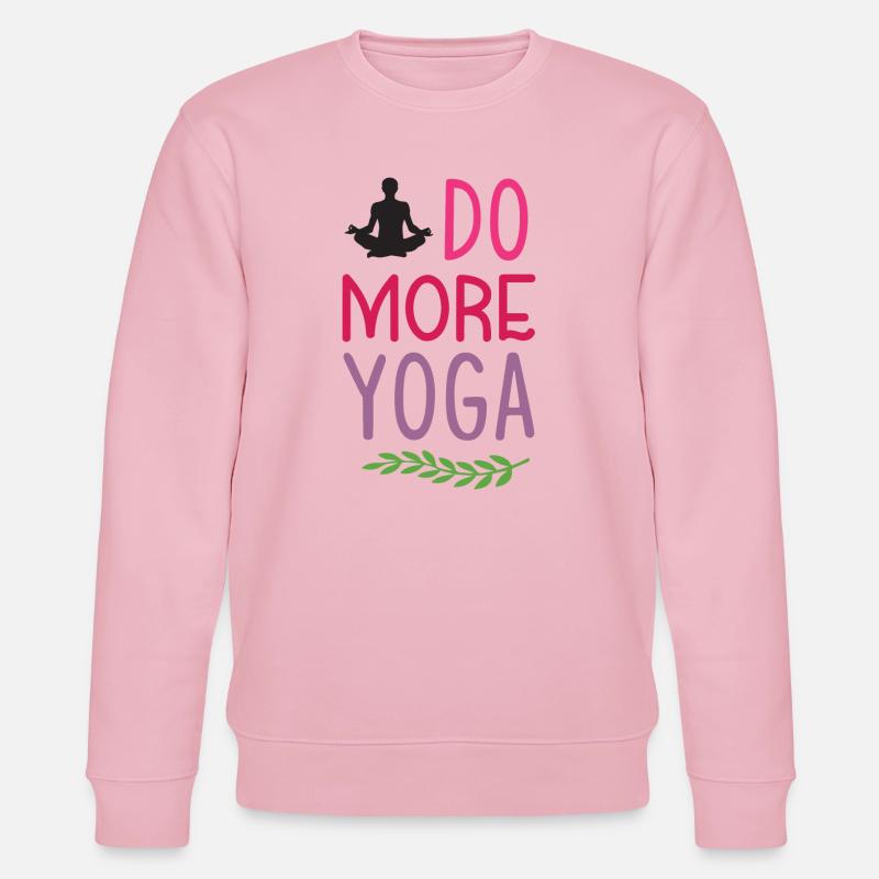 Faites plus de yoga - Sweat bio CHANGER Stanley/Stella Unisexe - rose pâle