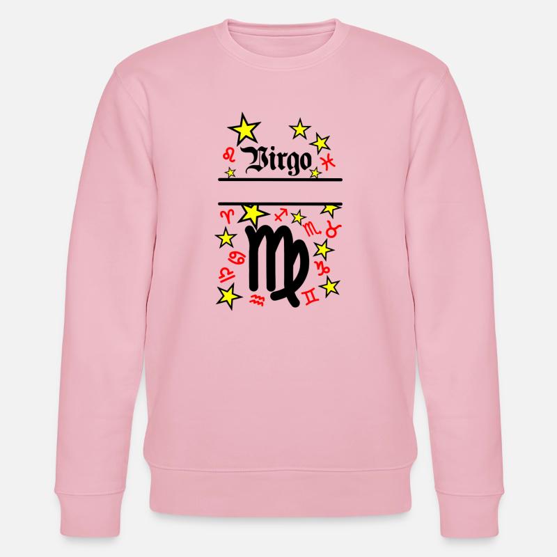 Jungfrau Jungfrau Sternzeichen - Stanley/Stella Unisex Bio-Sweatshirt CHANGER  - Hellrosa