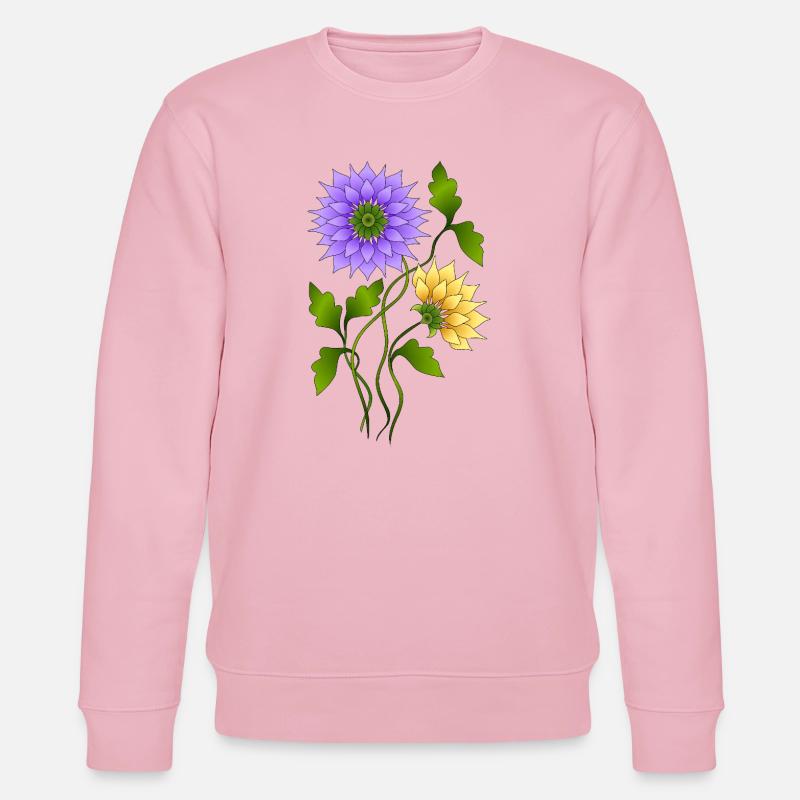 Blumen - Stanley/Stella Unisex Bio-Sweatshirt CHANGER  - Hellrosa