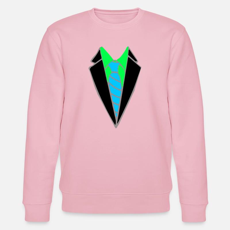 Neon jacket with blue tie - Stanley/Stella CHANGER Unisex Organic Sweatshirt - cotton pink