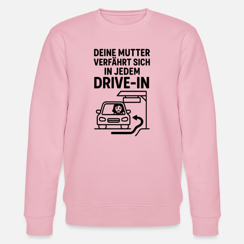 Deine Mudda Drive In - Stanley/Stella Unisex Bio-Sweatshirt CHANGER  - Hellrosa
