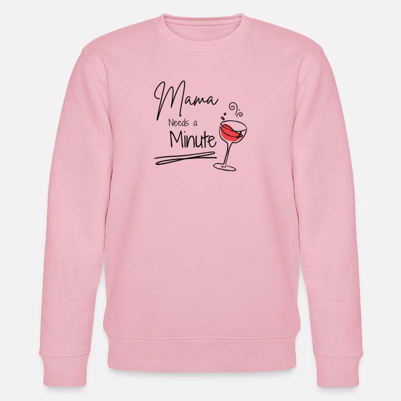 Mama braucht einen Moment - Stanley/Stella Unisex Bio-Sweatshirt CHANGER - Hellrosa