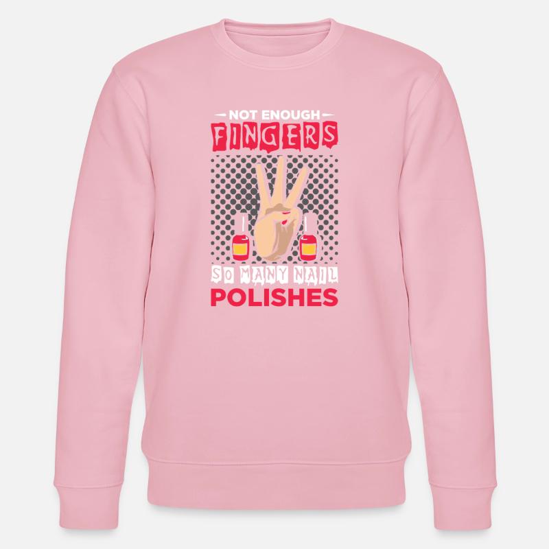 Nageldesigner Nageldesignerin Kosmetik Nagelstudio - Stanley/Stella Unisex Bio-Sweatshirt CHANGER  - Hellrosa