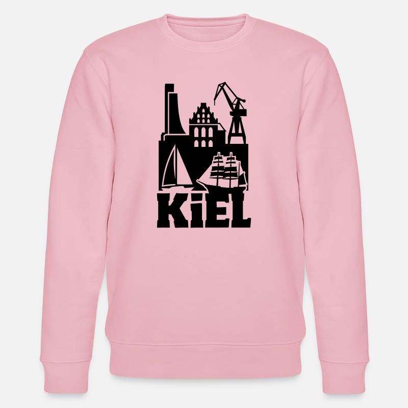Monument de la silhouette de Kiel - Sweat bio CHANGER Stanley/Stella Unisexe - rose pâle