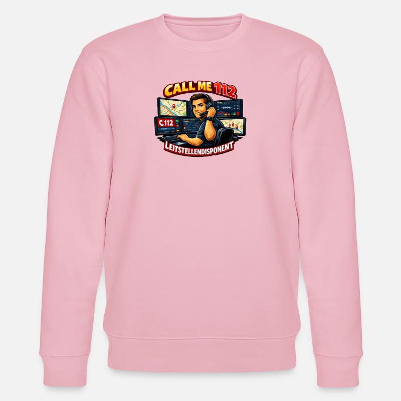 Call Me 112 Leitstellendisponent - Stanley/Stella Unisex Bio-Sweatshirt CHANGER - Hellrosa
