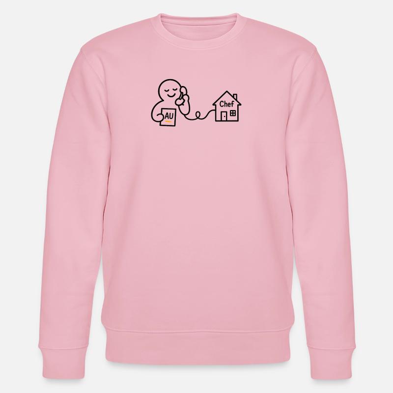 Chef - Bin Krank heute. - Stanley/Stella Unisex Bio-Sweatshirt CHANGER - Hellrosa