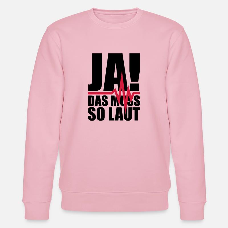ja_das_muss_so_laut_1__f2 - Stanley/Stella Unisex Bio-Sweatshirt CHANGER  - Hellrosa