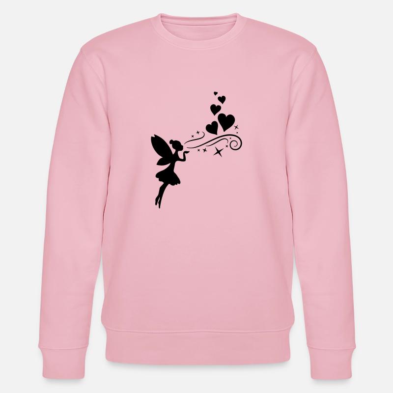 fairy fee hearts - Stanley/Stella Unisex Bio-Sweatshirt CHANGER  - Hellrosa