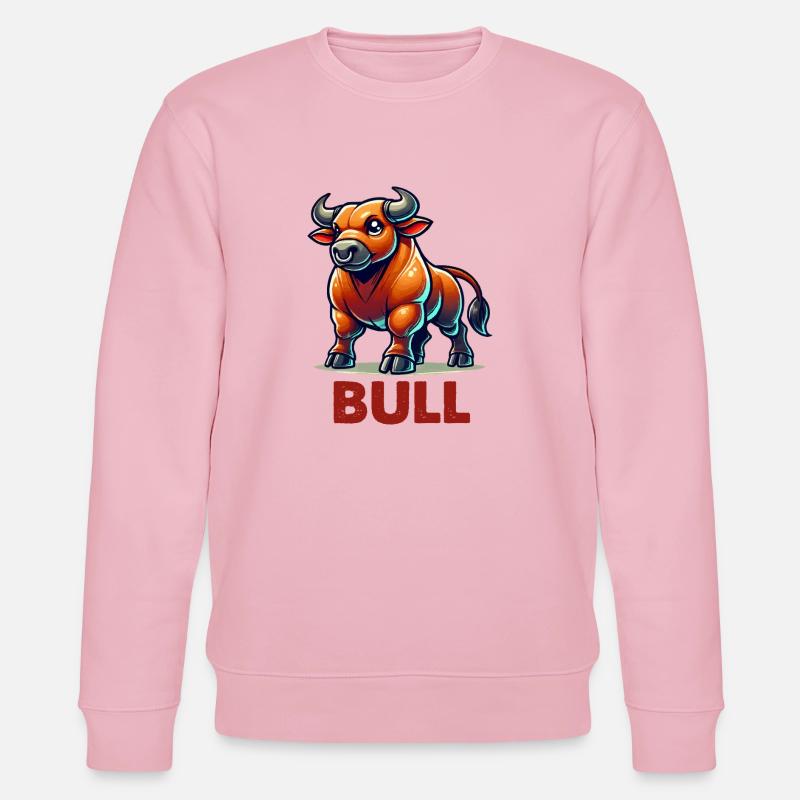 stier comic - Stanley/Stella Unisex Bio-Sweatshirt CHANGER  - Hellrosa