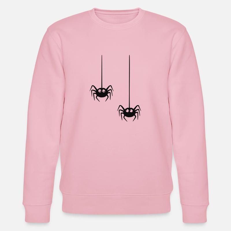 Spinne - Spider - Duo - Stanley/Stella Unisex Bio-Sweatshirt CHANGER  - Hellrosa