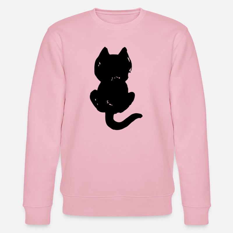 Silhouette cool de chat - Sweat bio CHANGER Stanley/Stella Unisexe - rose pâle