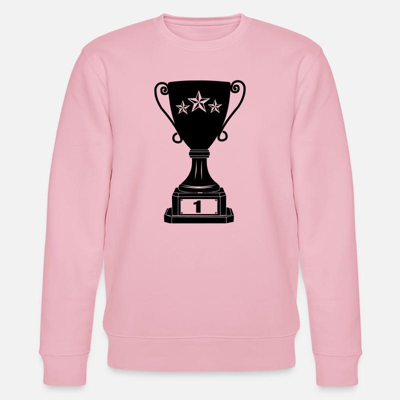 Großer Pokal Nummer 1 - Stanley/Stella Unisex Bio-Sweatshirt CHANGER  - Hellrosa