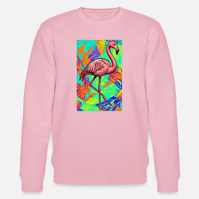 Flamingo - Stanley/Stella Unisex Bio-Sweatshirt CHANGER  - Hellrosa