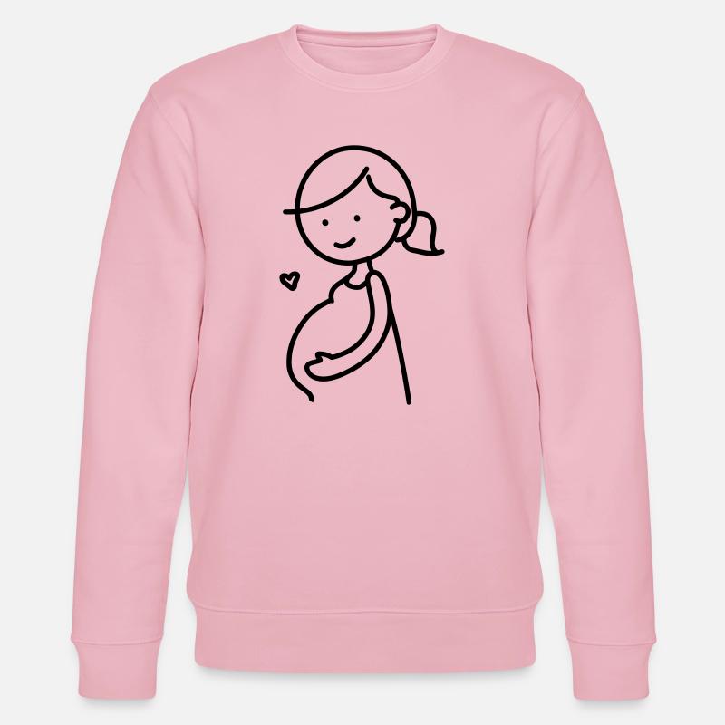 femme enceinte - Sweat bio CHANGER Stanley/Stella Unisexe - rose pâle